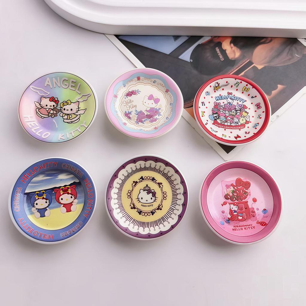 Cartoon Hello Kitty DIY Resin Plate Ornament Accessories