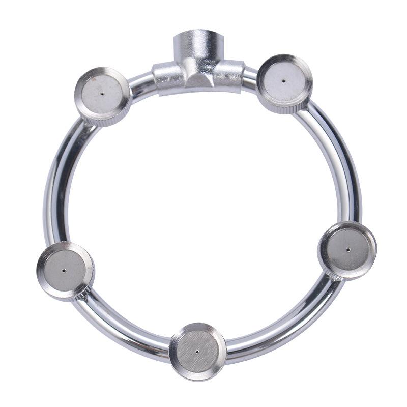 1pc Electric Sprayer Head Stainless Steel 5-Heads Fine Mist High Pressure Sprayer Anti-Clogging Irrigation Fertilization Nozzle