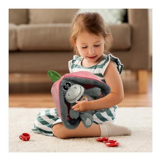 Relaxation Breathing Animal Soothing Music Doll Sleep Pet Plush Toy with Music and Light, Cute Stuffed Animal for Kids and Adults