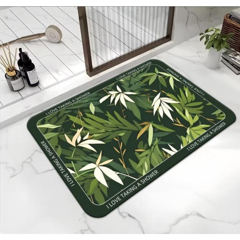 Bathroom Absorbent Foot Mat Dirty Diatom Mud Mat Non-slip Absorbent Toilet Door Mat Carpet Toilet Door