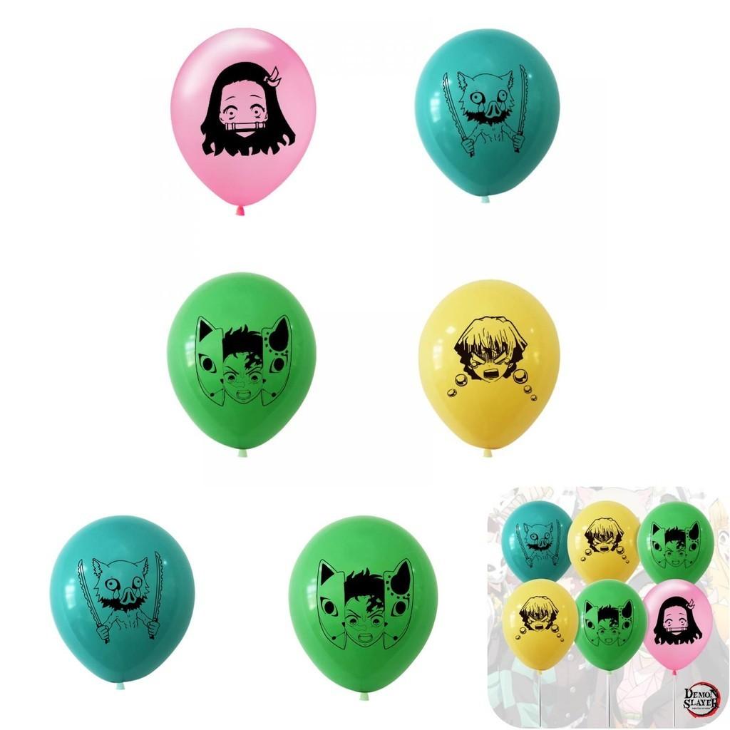 Premium Quality Kimetsu No Yaiba Anime Party Balloons Decorative Latex Balloons