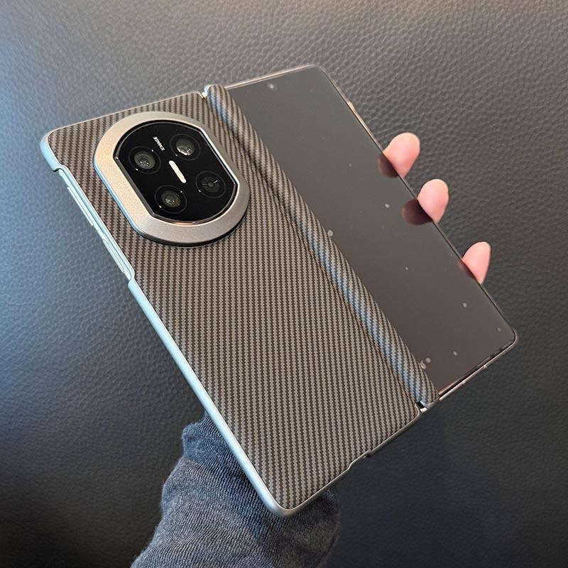 Applicable To Huawei Matex1 Folding Screen Mobile Phone Case, New X1 Collector's Edition, Light Plain Leather, Central Shaft , Anti-drop Case