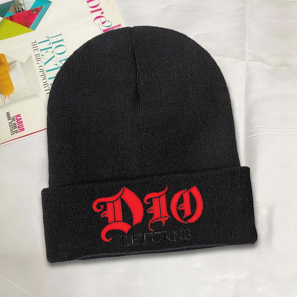 pc DIO Heavy Metal Band Knitted Hat Beanie Autumn Winter Hat Warm Color Cap Unisex Women