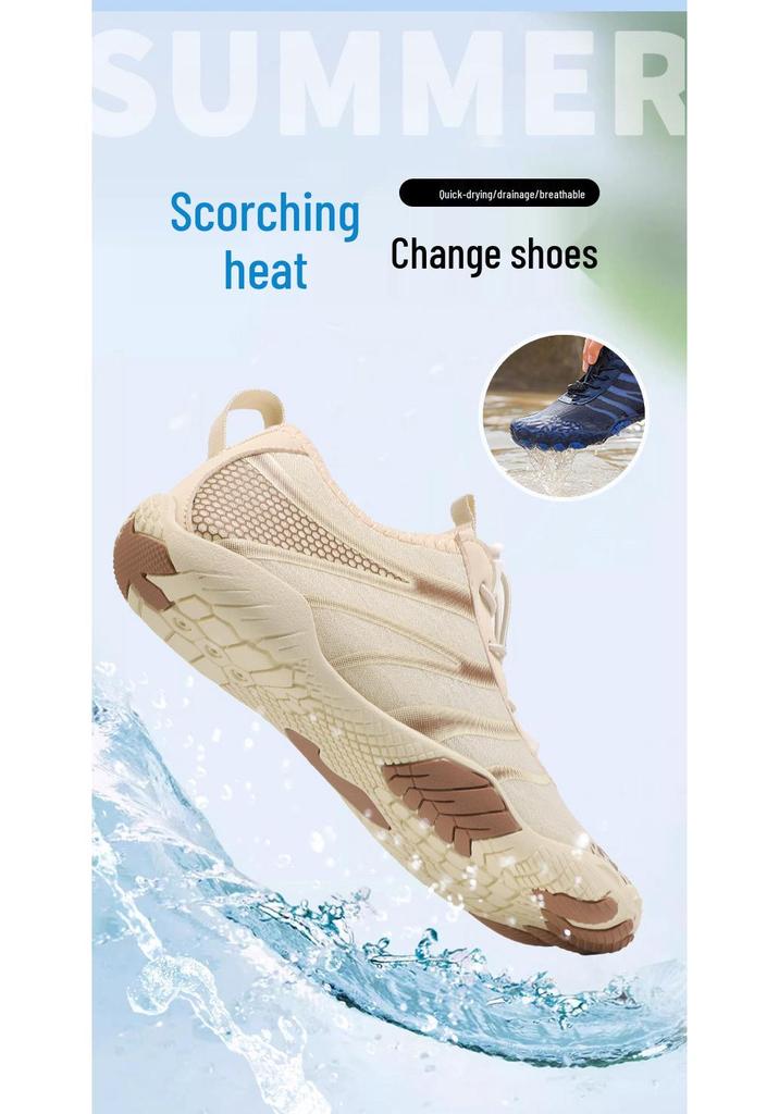 2025 Quick-Drying Unisex Beach & Rafting Shoes: Comfortable Five-Finger Design for Surfing, Wading, and Fitness Activities
