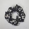 European & American Style Satin Scrunchie with Football Basketball Print - Fashion Hair Accessory