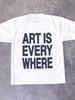 Art Is Everywhere Graphic T-shirt Vintage Women's Y2k Punk Casual Tees Shirt Women Gothic Tops Tee Streetwear Unisex Clothes