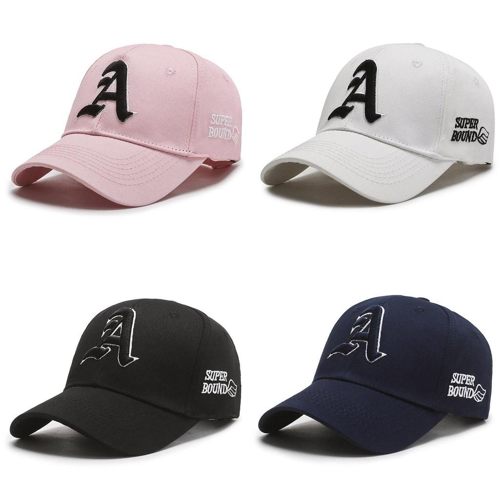 Embroidery A Letter Baseball Cap Breathable Outdoors Sun Protection Hat Gift