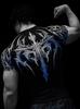 BreatheDivinity Venom Fitness Tricou Sport Unisex cu Uscare Rapidă, Strâmt