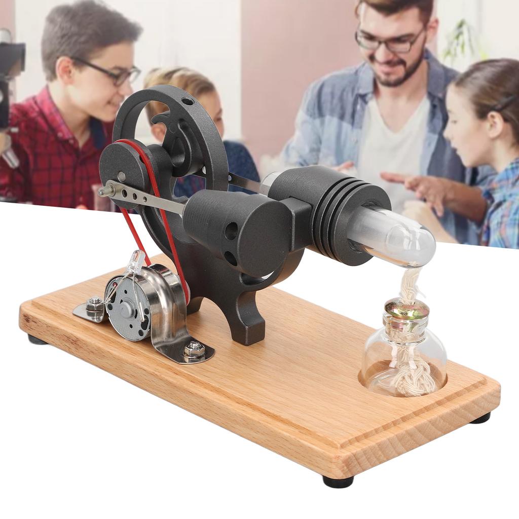 Stirling Engine Motor Model Scientific Physical Thermal Machine Educational Toy for Kids