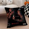 T-Tupac S-Shakur All Eyez On Me Cushion Cover Linen Pillow Case Soft Breathable Protective Couch Room Decoration