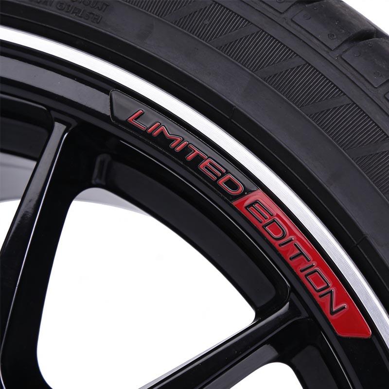 Aluminum LIMITED EDITION Car Wheel Hub Decoration Sticker For Sports Modification Accessories