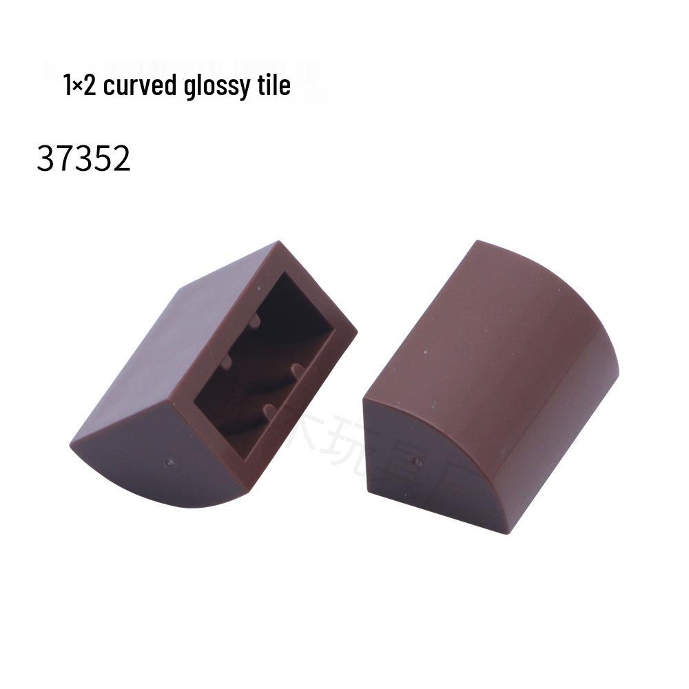 Compatible LEGO 37352 1x2 Curved Smooth Brick Building Blocks