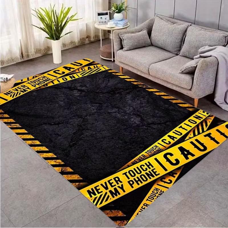 

Never Touch My Phone Warning Cool Carpet Esports Room Chair Anti Slip Pad Gaming Enthusiast Controller Carpet 40x60cm