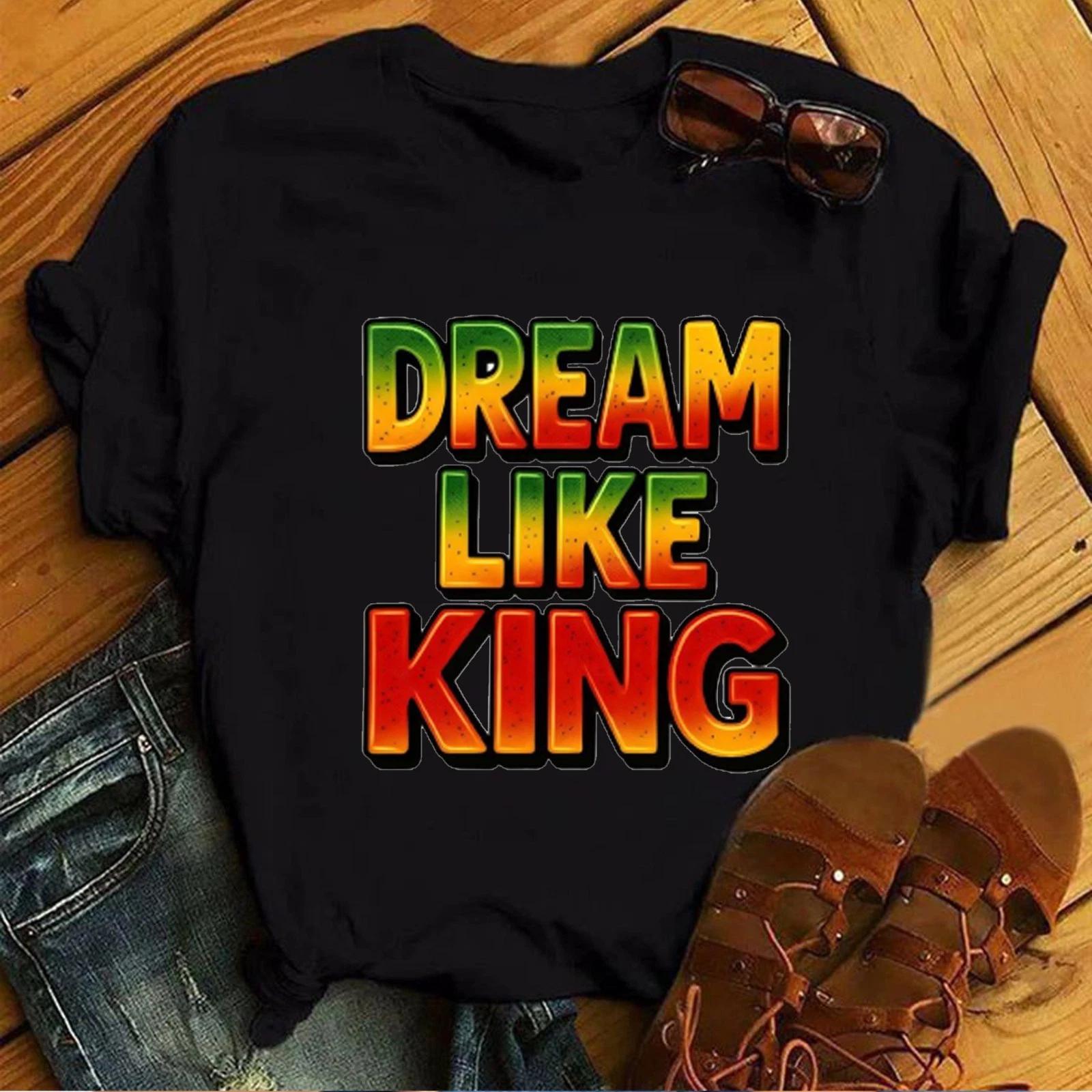 Dream Like King Tee, Black History Month Tee, Martin Luther King Day T-shirt 4XL