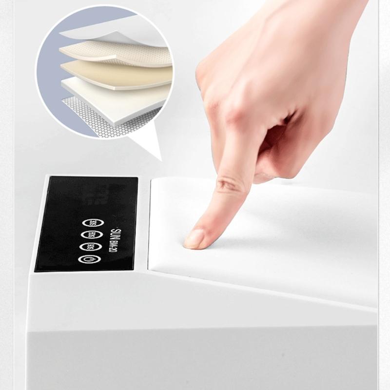 Highly Power Cordless UVs Nail Lamp With Rechargeable Battery And Tilted Hand Rest For Fast Gel Curing