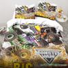 Monster Truck Bedding Cartoon Gift Twin Bedding Set 3 Piece Comforter Set Bed Duvet Cover Double King Cover Home Textile