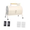 Compact Charcoal Grill for Outdoor Use with Chimney and Handle Garden Beach
