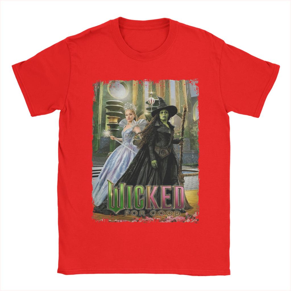 Aesthetic Wicked For Good Movie T Shirt Unisexs 100 Cotton Novelty TShirt Crewneck Tee Shirt Short Sleeve Tops Plus Size