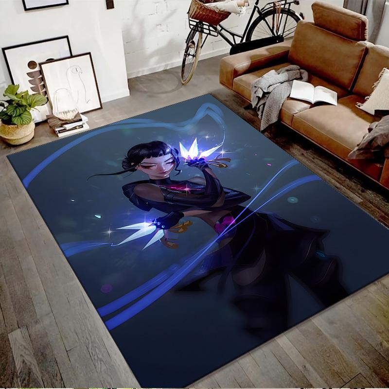 1pc KPop Demon Hunters ZOEY3 Design Printed Area Rug Carpet for Bedroom Living Room Home Decor Rugs Mat Non Slip Mat Rug for Bedside