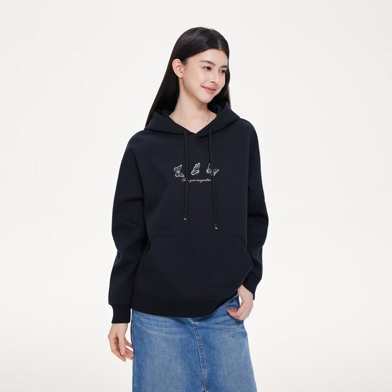 FivePlus Women's Academy Style Long-Sleeve Hooded Sweatshirt