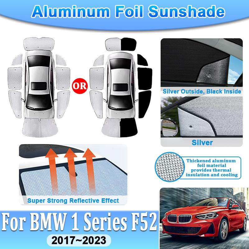 For BMW 1 Series Accessories F52 2017~2023 Car Sunshades Full Windshield Window Aluminum Foil Cover Insulation Sun Visor Bodykit
