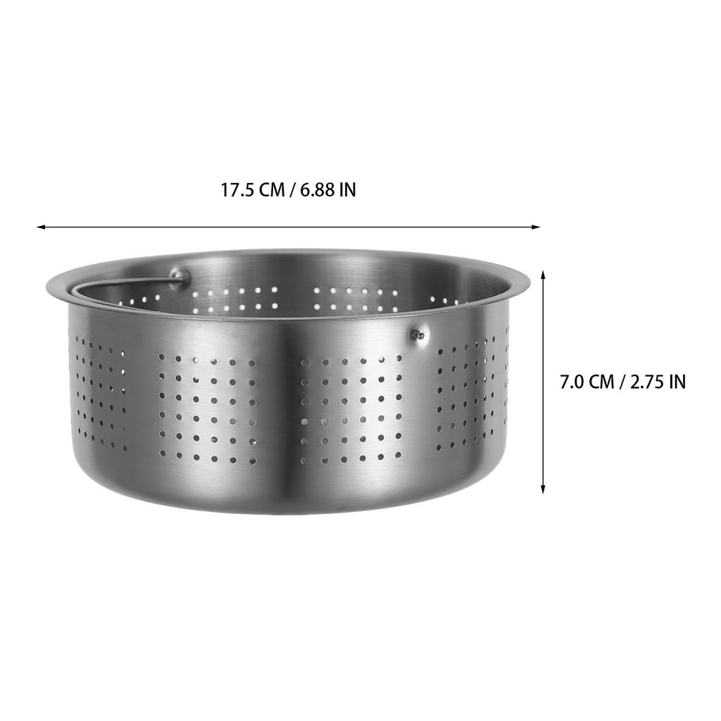 Rice Cooker Steamer Basket Stainless Steel Handle Multi-Function Food Steamer Insert Cooking Vegetables Rice Dumplings Seafood