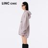 Jinyujie Women's Relaxed Fit Long-Staple Cotton Hooded Sweatshirt