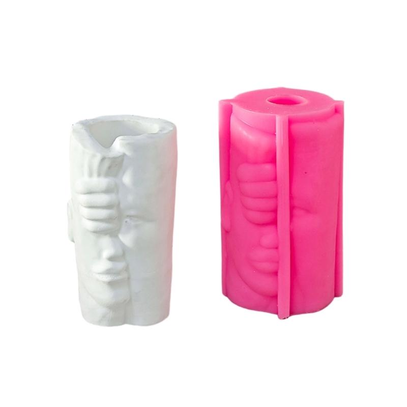 Creative Human Body Planter Sturdy Silicone Mould Reusable Artistic Cement Cast Craft Supplies for Home and Garden