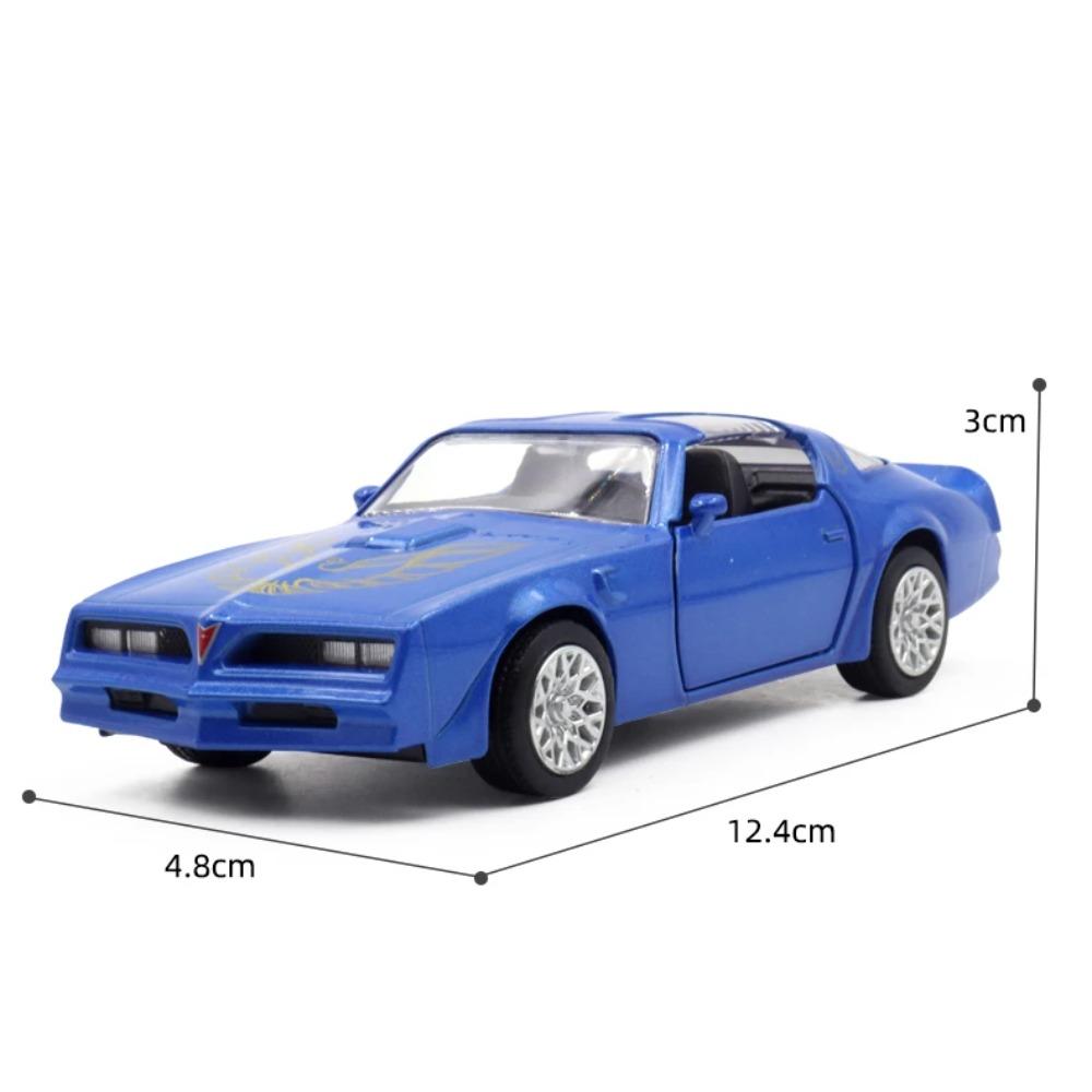 

1/36 PONTIAC Firebird Alloy Sports Car Model Diecast Metal Race Vehicles Car Model High Simulation Collection Childrens Toy Gift синій