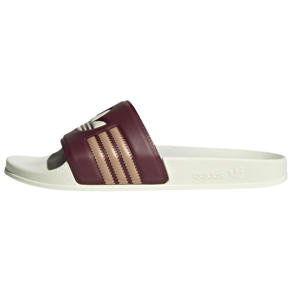 Adidas Originals Adilette Slides Casual Comfortable Non-Slip Wear-Resistant Slide Sandals Unisex Slides Red-Brown JH7763