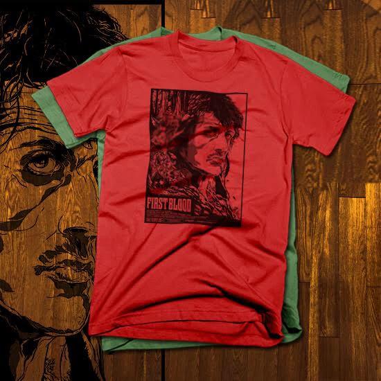

Vintage Action Movie Rambo T-Shirt Retro Army Special Ops Warrior New cotton tee S