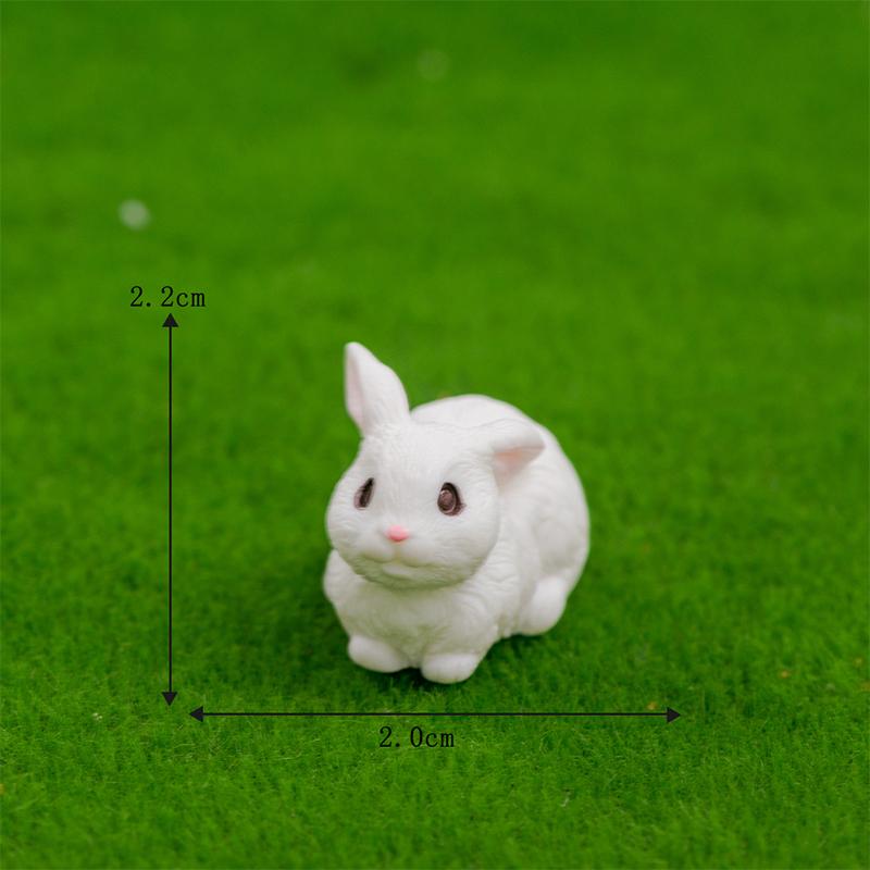 Cute Cartoon Rabbit Resin Ornaments Home Decoration Kawaii Animal Bunny Room Desk Decoration Miniature Figurine Gift Crafts