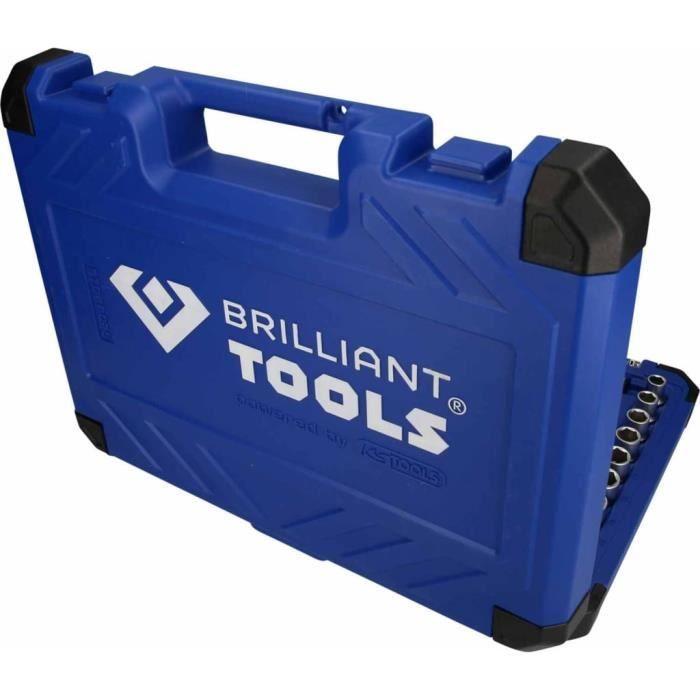 Coffret De Douilles Et Cliquets 1/2'' - BRILLIANT TOOLS - BT022025 - Métal