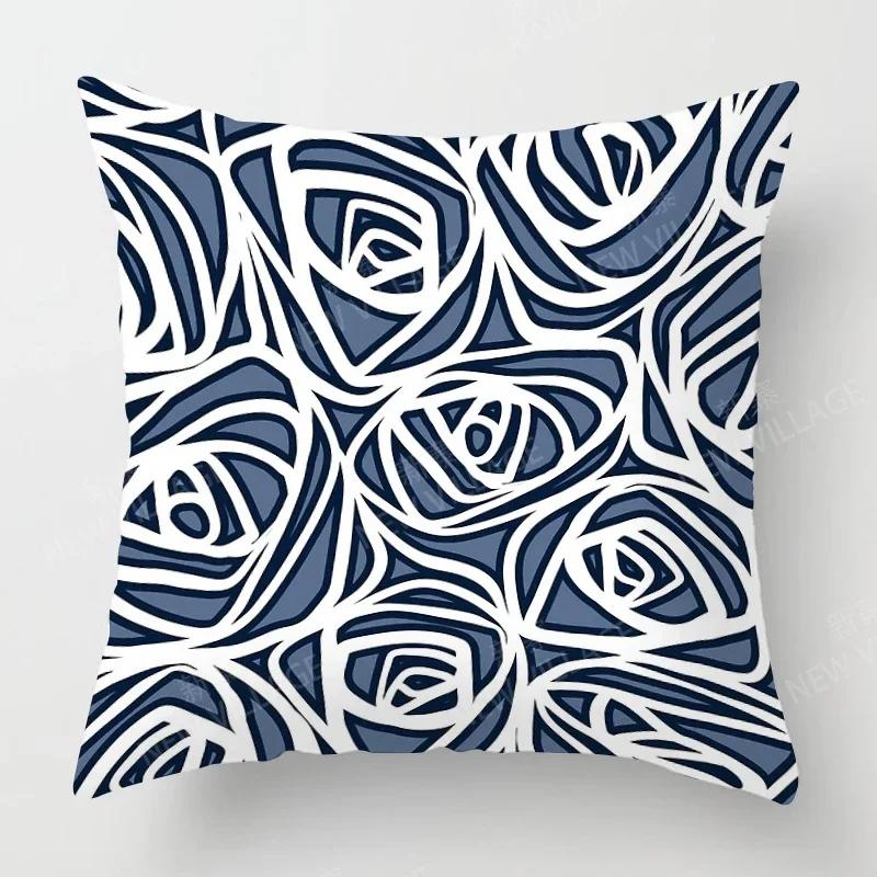 Nordic Fall Home Decor Autumn Throw Pillow Case Sofa Cushion Cover Modern  Geometry