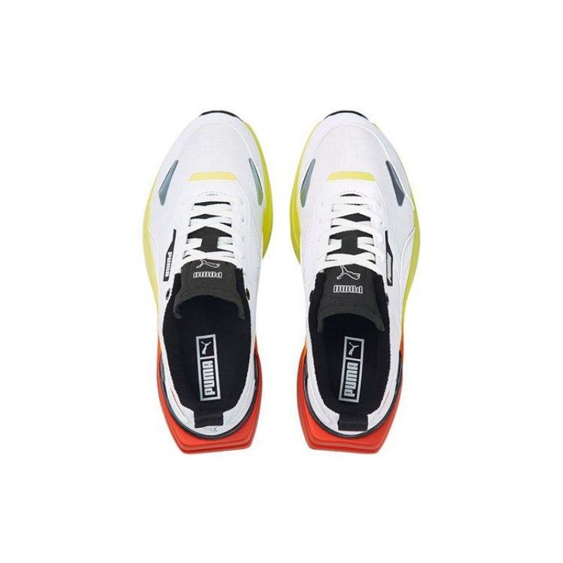 Puma Kosmo Rider Women's Low-Top Lifestyle Shoes White Green Red 384041-01