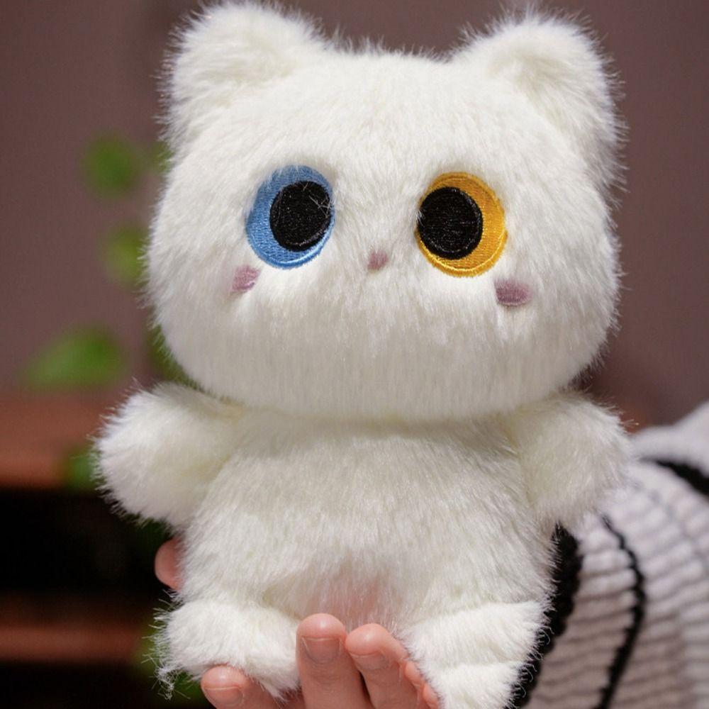 Siamese Kitten Orange Cat Plush Doll Lazy Heterochromatic Cat Doll  Kids Holiday Gifts