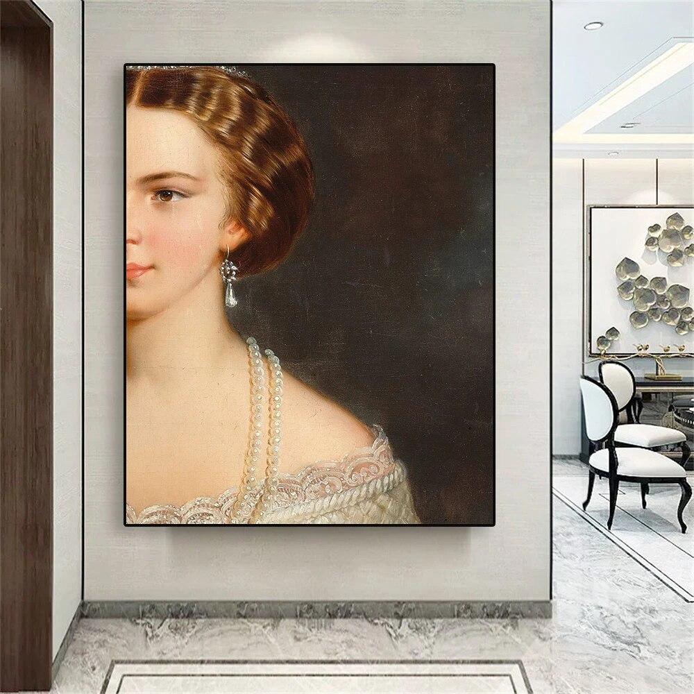 

Викторианский постер с принцессой, женщина, измененный античный портрет, художественные принты, винтажное искусство, Бриджертон, женщина, холст, картина, украшение на стену 21cm×30cm NoFrame