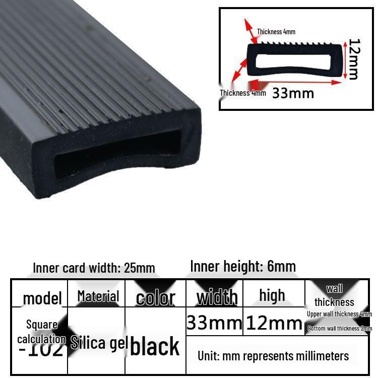 High-Temperature Resistant Silicone Square Tubing: Durable, Customizable, Aging-Resistant Rubber Sheath and Hollow Sealing Strip.