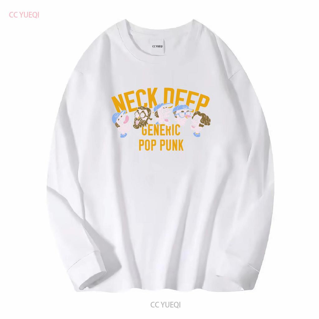 Neck Deep Band Pop Punk Schwarzes T-Shirt UNISEX Alle Größen S bis XL TAModel Vintage Gewaschen Grafik Leicht Stilvolle Mode