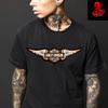Heren- en Dames-T-shirts Harley-Davidson Motoren Premium Unisex Zwaar Katoen Biker