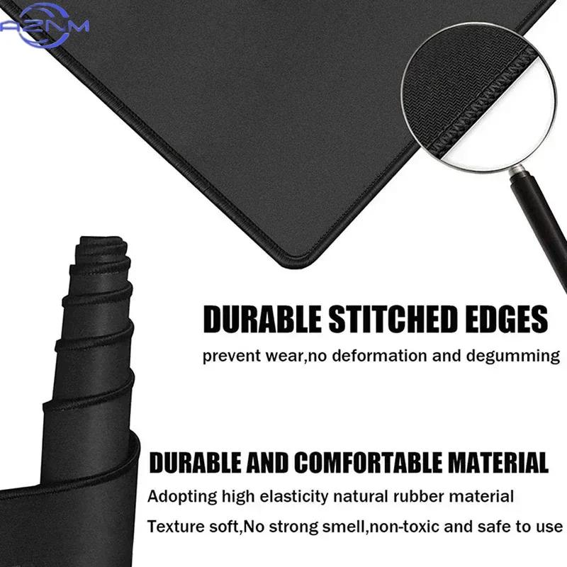 Black Chinese Cloud Pattern Large Mouse Pad Traditional Auspicious Cloud Nonslip Extended Desk Mat
