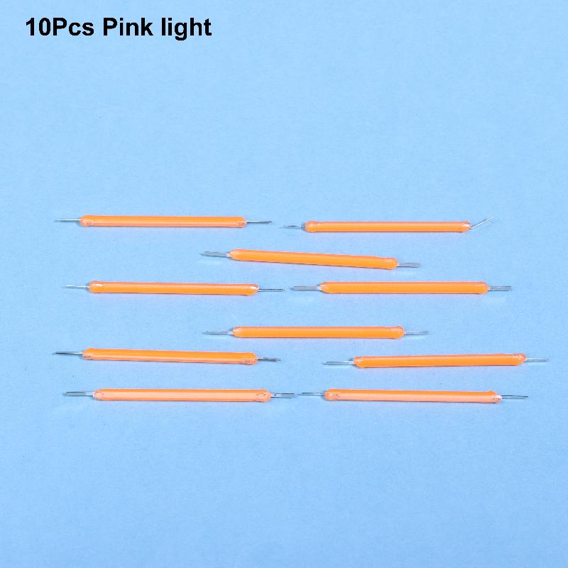 10pcs Silicone Edison Bulb LED Filament Lamp Parts 38mm DC3V LED Bead Incandescent Light Accessor Diode For Holiday Lighting DIY