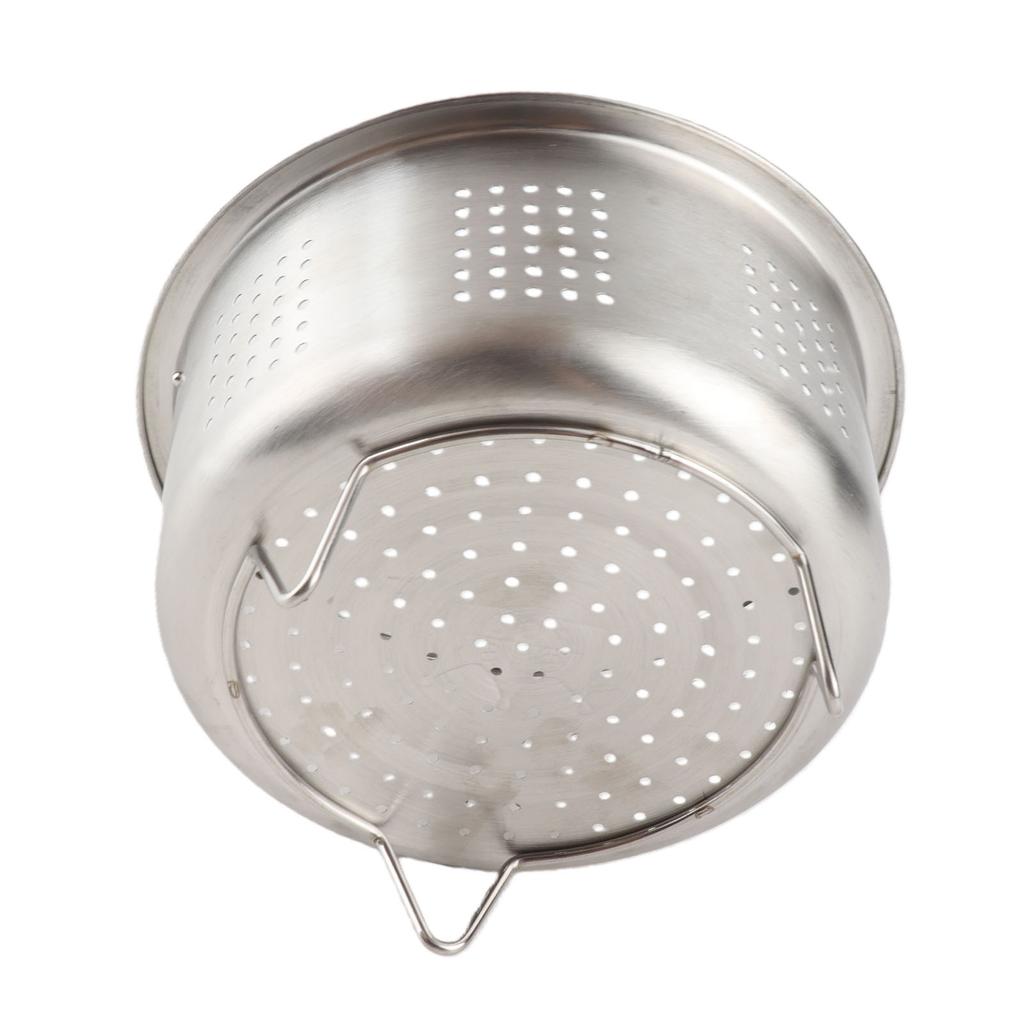 304 Stainless Steel Steaming Basket with Handle Vegetable Steam Basket Insert for Pot Rice Cooker Veggies Rice Seafood