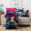 Racing cool sports car Pillow Covers Cartoon Sofa Decorative Home Double-sided Printing Short Plush Cute Cushion Cover