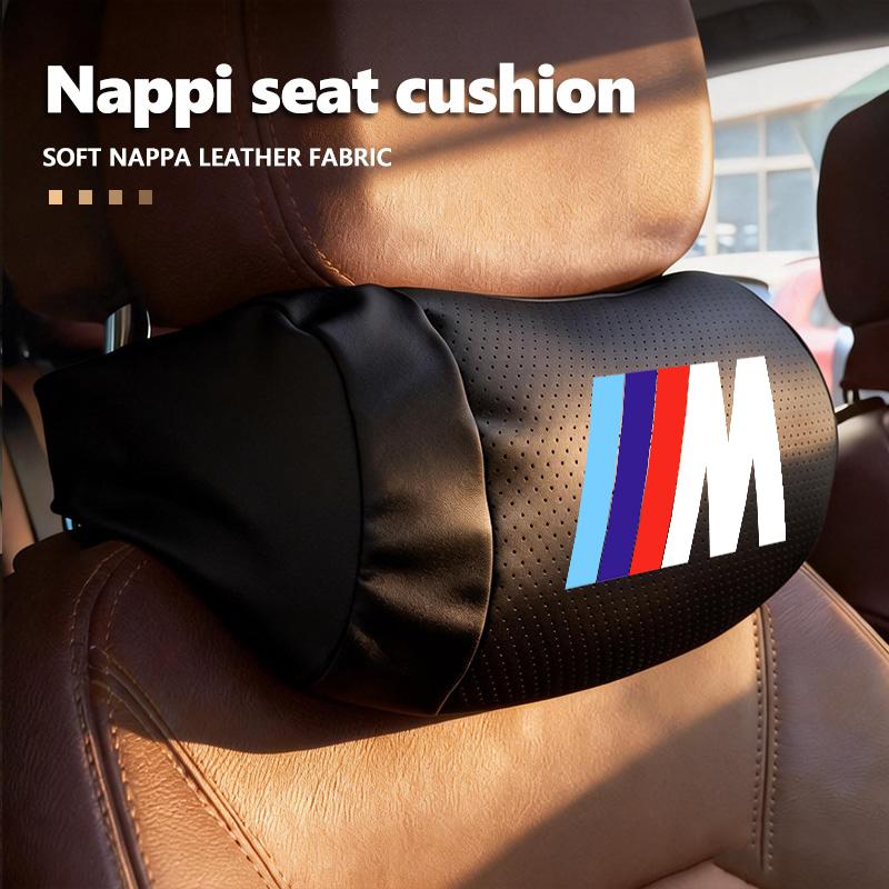 Car Pillow Seat Head Support Protector Auto Travel Soft Headrest For BMW 1 3 5 7 Series M F01 F20 F10 F13 E52 E53 E60 E93 SXW36