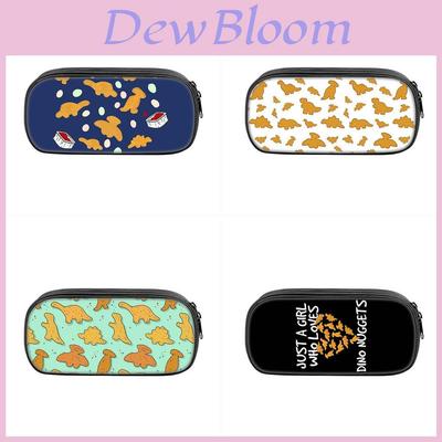 Dinosaur Chicken Nugget Pencil Case With Nylon Material For Students And School Supplies
