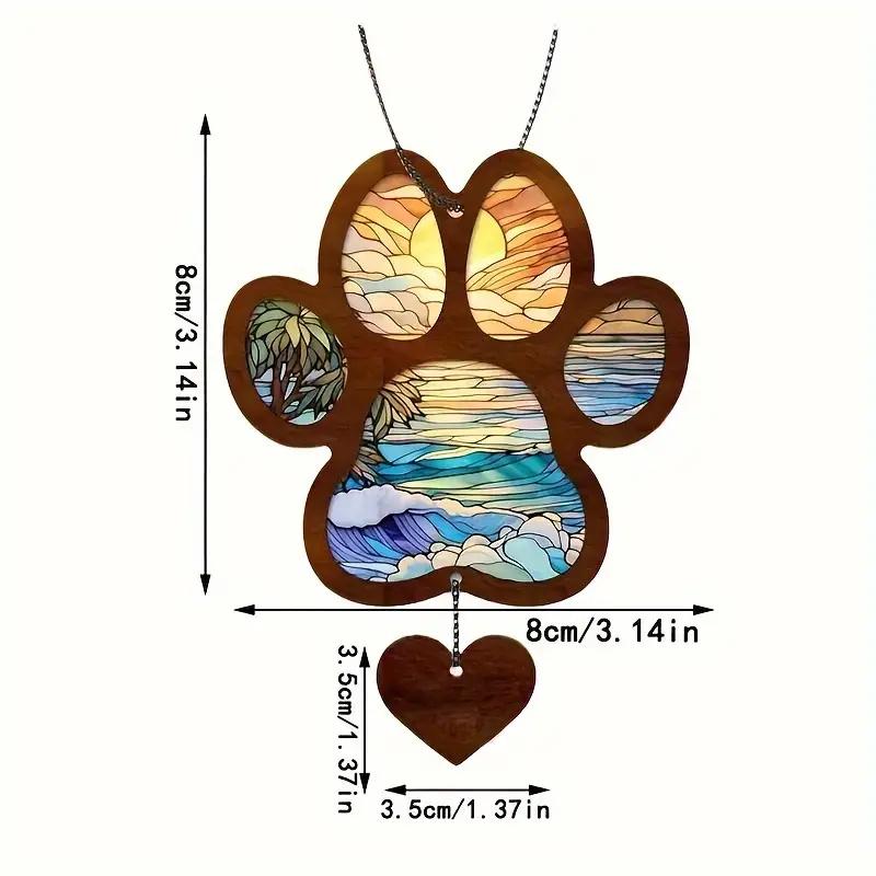 

Душевный ловец солнца в память о собаке - красиво изготовленное подвесное украшение для окон/машины. Подарок, увековечьте память о своем любимом питомце, идеально подходит для владельцев домашних животных.