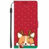 Christmas Flip Case For Motorola Moto G15 / G05 / E15 / G15 Power 4G Wallet Leather Cover With Lanyard Cartoon Wallet Phone Case