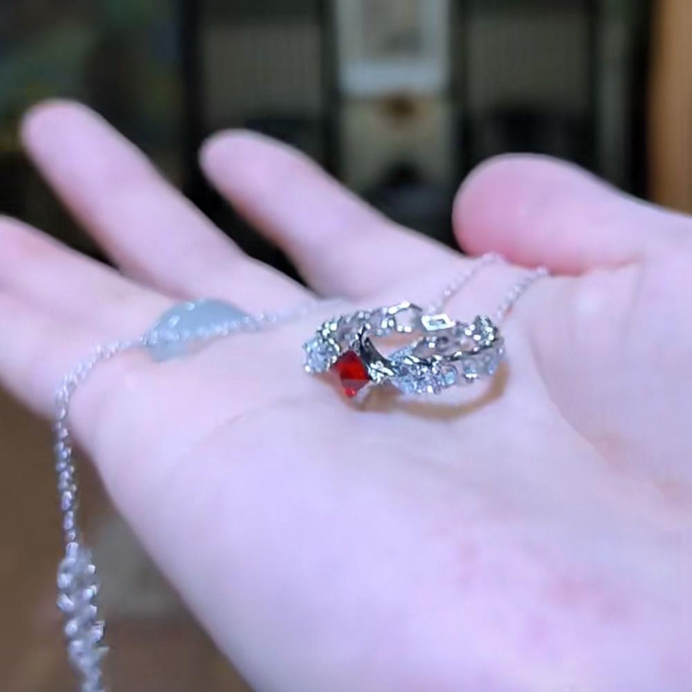 Guan Fu Tian Ci Anime Hua Cheng Xie Lian Cosplay Necklace Unisex Pendant Heaven Officials Blessing Clavicular Chain Jewelry