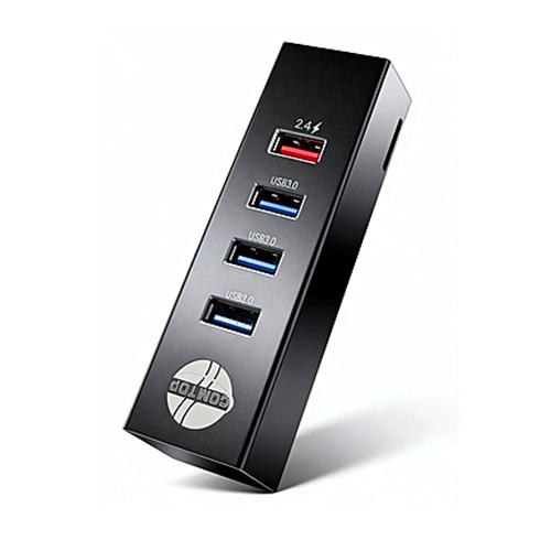 AOTECH USB3.0 Hub 5Gbps 6-in-1 Ports Aluminum with SD/TF Card Docking Station 12-Month Warranty for PC Desktop in Stock